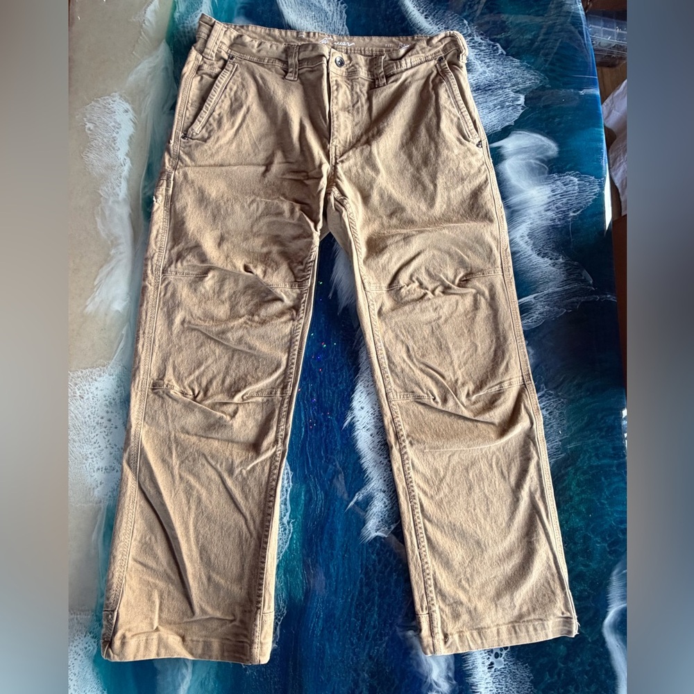 Eddie Bauer Pants Men's
36X32 Utility/Work Relaxed Fit reinforced color tan